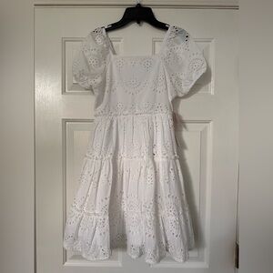 NWT Rare Edition girls eyelet dress. Size 12